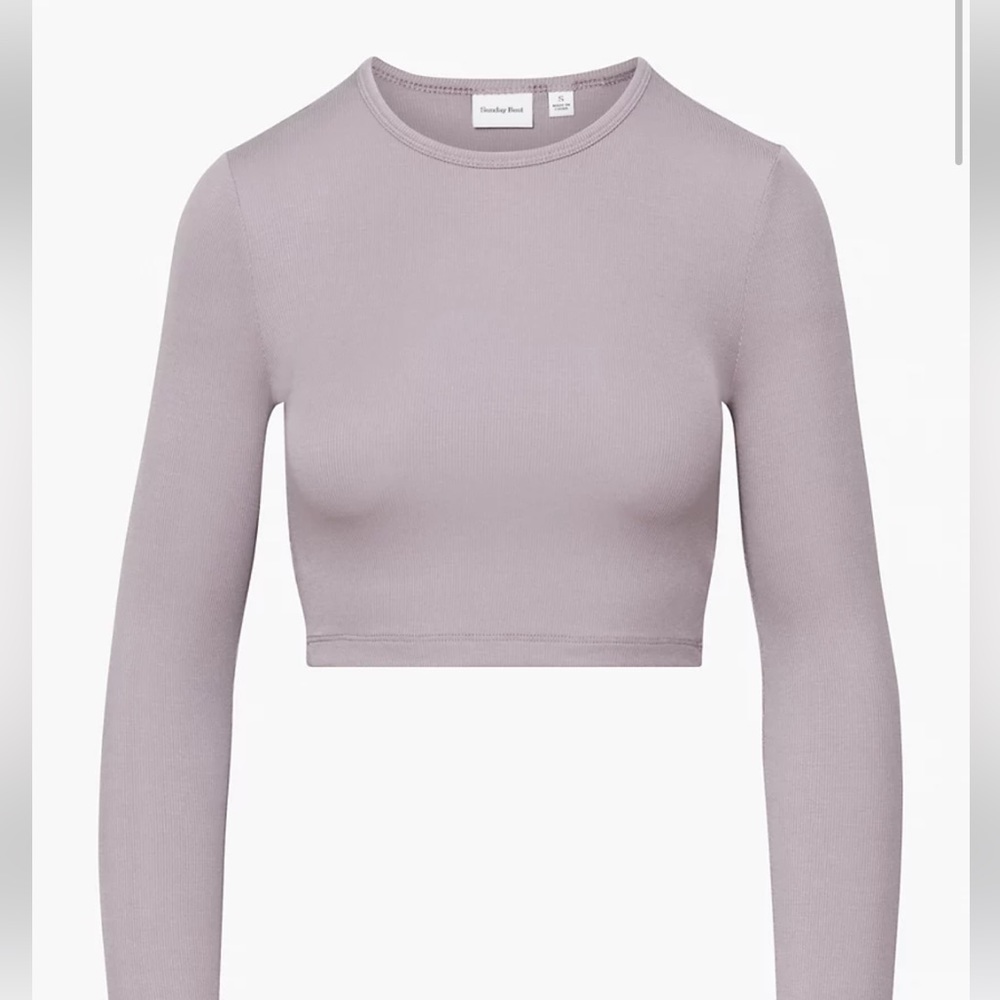 COPY - Aritzia Sunday Best Bliss Cropped Longsleeve - Picture 3 of 6